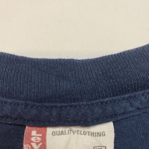 Levi’s Men’s T-shirt Blue Logo Size XL - Picture 5 of 6
